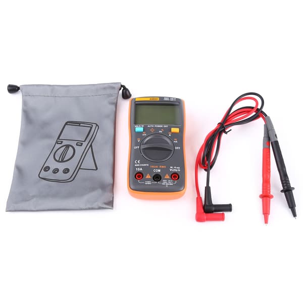 Digitalt Multimeter 6000 Tællinger AC DC Amperemeter Voltmeter Ohmmeter med Baggrundsbelysning