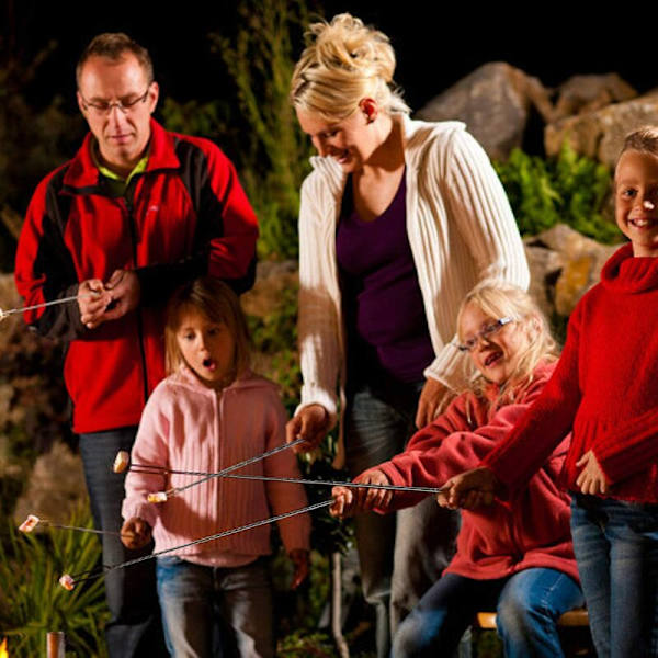 Grillspyd, 85 cm teleskopspyd for grilling av marshmallows og pølser