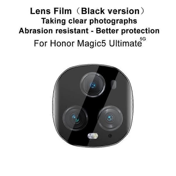 För Honor Magic5 Ultimate imak High Definition Integrerad Glaslinsfilm Svart Version Not Specified