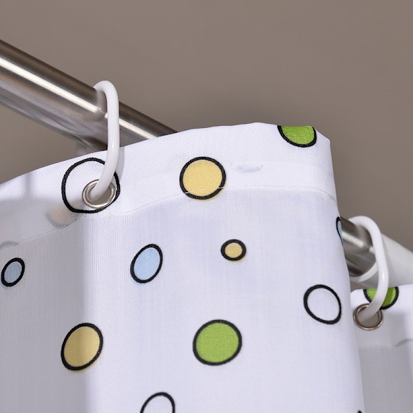 Bubble fish polyester dusjforheng 180 bred * 180 høy CM,