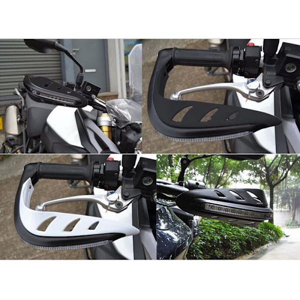 Bitar Svart Vit Lätt aluminiumlegering Handskydd Drop Guard Dirt Bike Motorcykeltillbehör för verktygsrum, Outdo