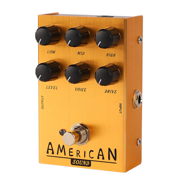 Elgitarr Effekter Drive Pedal Effektor Simulerar Gitarrdistorsion och Overdrive-effekter AN 34 Guld