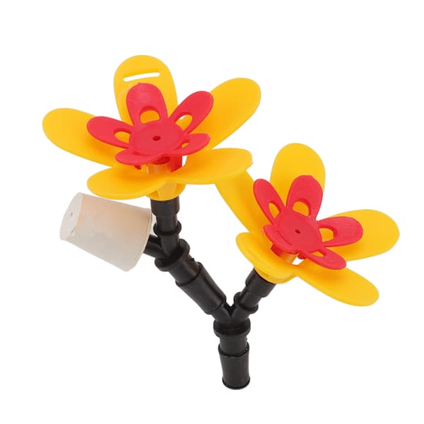 Kolibri Foder Sæt Dobbelt Blomst Hængende Flaske DIY Genbrugsblomst til Have Terrasse