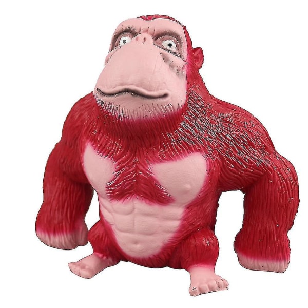 Latex Gorilla Doll Toy, Orangutang Animal Stress Relief Toy red