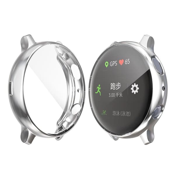 [HT]HAT PRINCE Samsung Galaxy Watch Active 2 - 44mm galvanointikotelo - Aurinko Silver grey silver