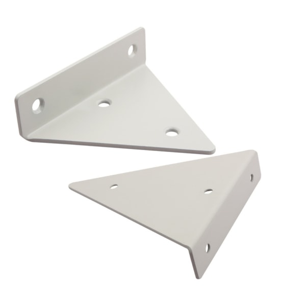 metallhylle， 2 stykker trekantede metallhyllebraketter (usynlig hvit 130*170 mm)