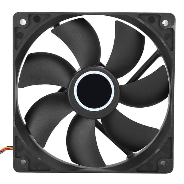 CPU Køler 6 Messingrør Ultra Støjsvag 775 1155 Desktop Computer Lampefri Blæser 1366X58 (Sort)