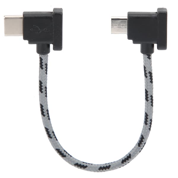 Typ C - mikro-USB-datakaapeli DJI Mavic Air 2 / Mini 2 - oikeakulmainen kauko-ohjain