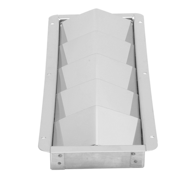 5 Spors Rektangulær Båd Grill Ventil Rustfrit Stål Holdbar Ventilations Grill Hardware