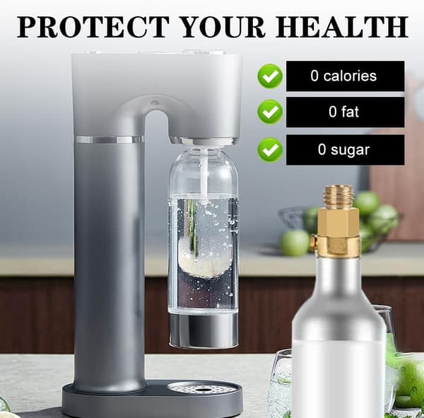 CO2-adapter for Sodastream TR21-4 til TR21-3, passer til Quooker Cube-tank, messinggjengeadapter - kompatibel med Quooker CO2-flaske