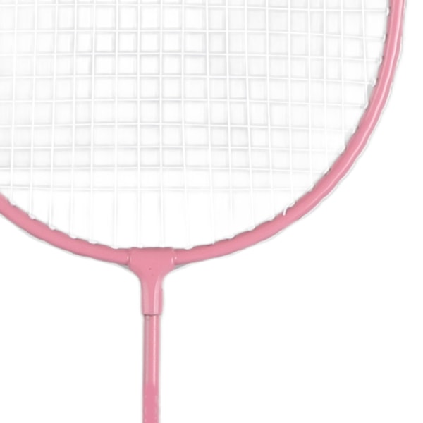 K1134 Rosa Badminton Racket Sett med Jernlegeringsracketer og Oppbevaringspose