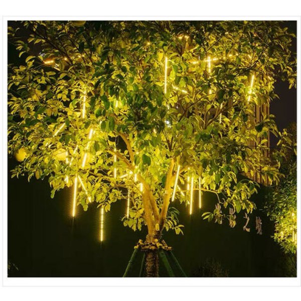 Opgraderede Fairy Lights, 8 Rør Meteor Shower Lights Vandtæt LED til bryllup Hjem Træ Have Julefest