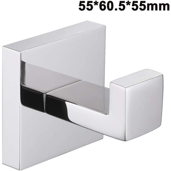 54*60*54mm Luminous 304 ruostumattomasta teräksestä valmistettu koukku vaatekoukku riipus naulaton kylpyhuoneen vaatekoukku