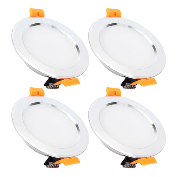 4 st 4in Rund LED Downlight DC 12V 3W Vit RV Modifieringstillbehör för Husvagn Yacht