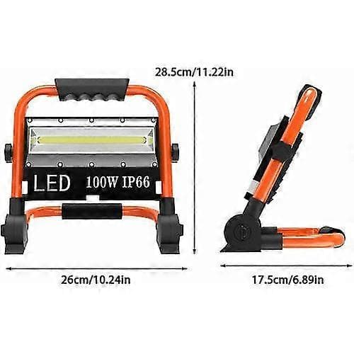 Utendørs LED Arbeidsflomlys Oppladbart Mobilt Bærbart IP66 Campinglampe
