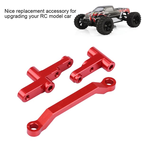 Styreservospar komplett for HIMOTO E10MTL E10MT E10BP 1/10 skala RC-bil (rød)