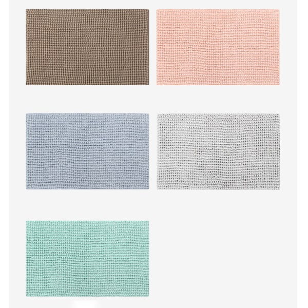 Fortykket chenillegulvmatte for sklisikker absorberende fotmatte, B05,