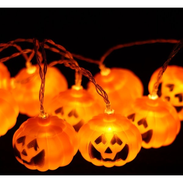 Pumpkin Blow Molded Pumpkin String Lights (6 cm iso kurpitsa) [Kahdeksan tilan aurinkomalli] 7m 50 Lights