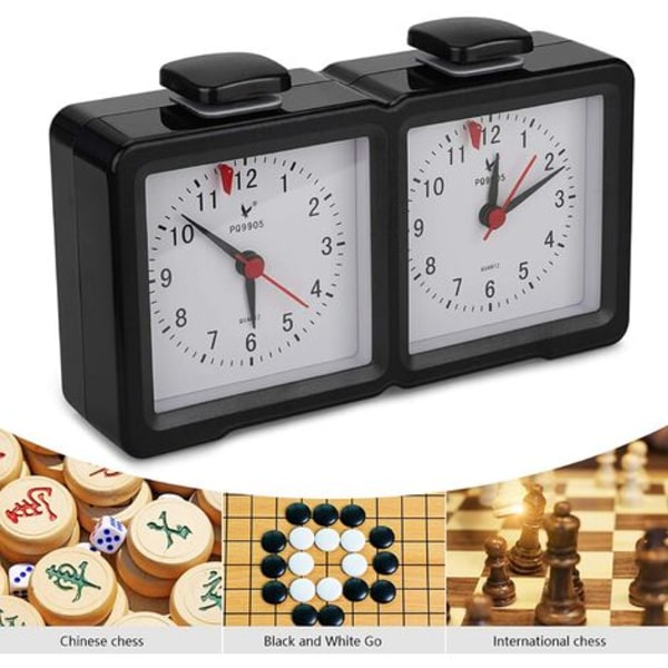 Sjakkklokke, sjakkpendel Sjakkklokke Profesjonell sjakkstoppeklokke, mekaniske sjakkklokker Keeper,Chess Countdown Clo