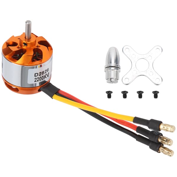 D2826 Børsteløs Motor med Adapter RC Motor Opgradering til RC Fastvinget Fly 2200KV