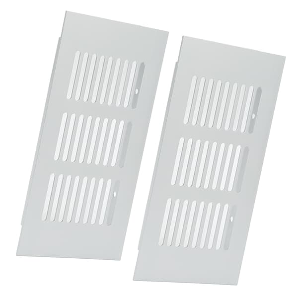 Aluminiumslegering Sølv Rektangulær Ventilationsrist Dækning 80x150mm 3.14x6in til Skab RV Camper