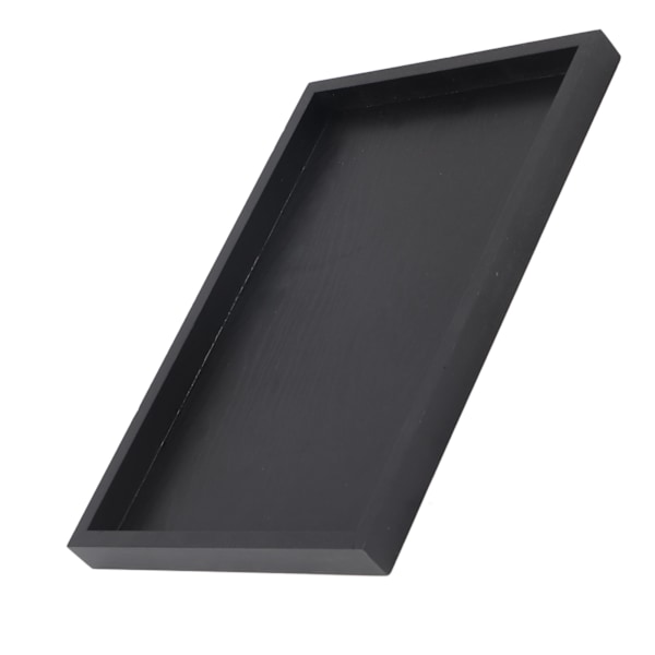 Rektangulær Serveringsbrett i Massivt Tre for Te, Kaffe og Snacks - 22*12*2cm Restauranttallerken 22*12*2cm