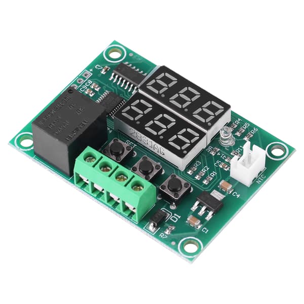 12V Dobbel LED-skjerm Temperaturkontroller Sensor Relémodul Termostatbryter