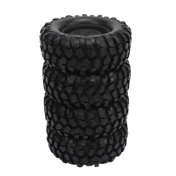 4 kpl RC Beadlock -vanteet 96 mm musta kiipeilyajoneuvoon maastoautoon