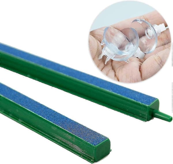 12 tum 30 cm luftstensstång bubbeldiffusor 2 st syreslangkrok 2-pack akvarieluftsten bubbelutsläpp