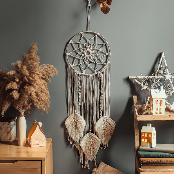 Nordisk stil vævet gobelin jernring 25*97cm,
