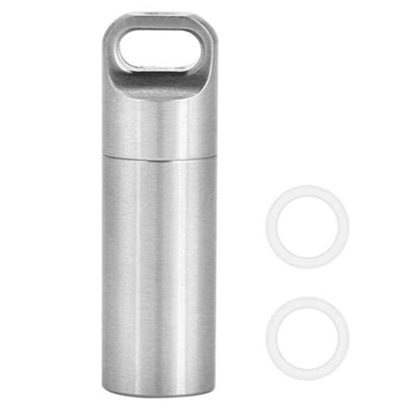 304 rostfritt stål förseglad hytt utomhus camping EDC vattentät tank (medelstorlek) M