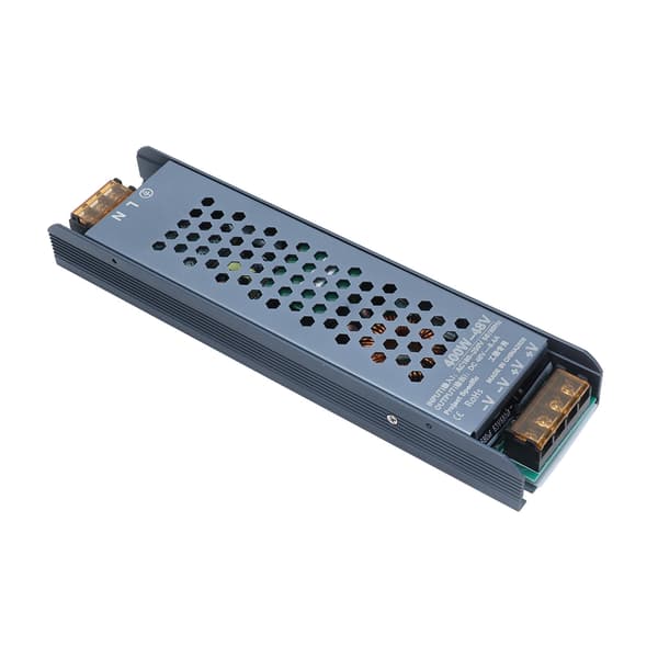 48V 400W 8.4A LED Driver Magnetisk Transformator AC 180 250V Svart Lang Stripe
