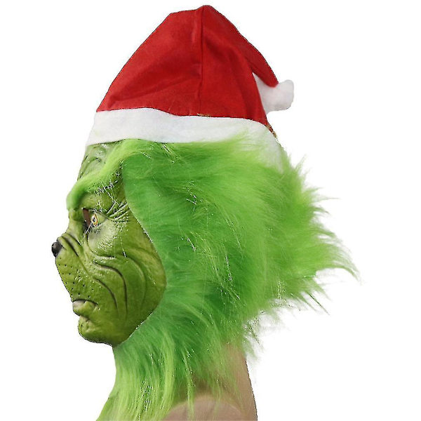 Masken af ​​Grinch, julens grønhårede monster