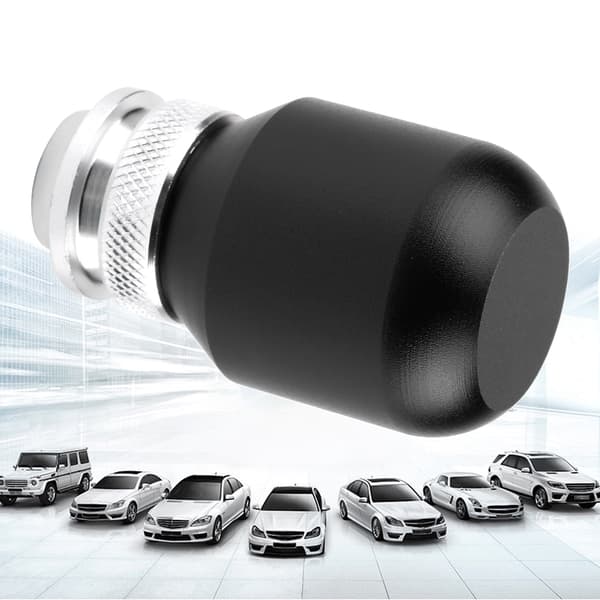 Universal Gear Knob til Bil - Manuel Gearskiftehoved (Sort)