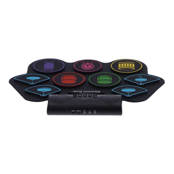 Bluetooth MIDI Elektronisk Trommepad Sett Sammenleggbart Kit med Batterihøyttaler 100-240V MD862MUK