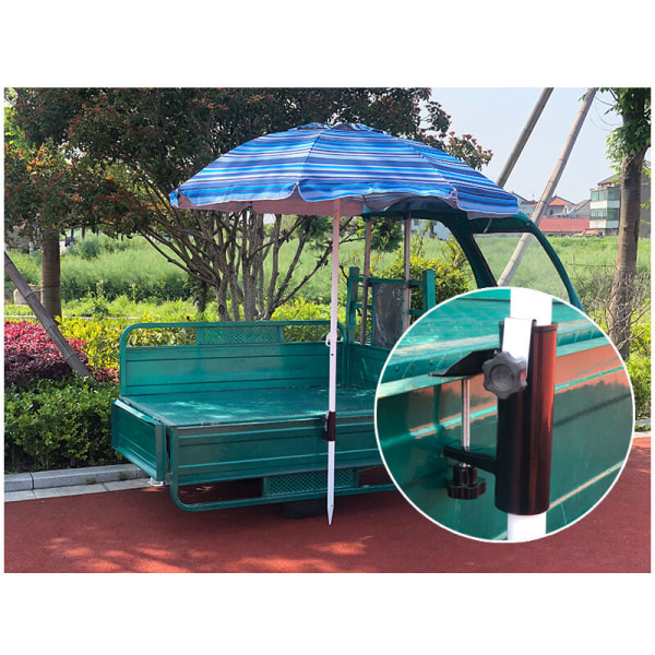 Parvekkeen sateenvarjon pidike, puutarhavarjon kiinnityspuristin, pöytäparvekkeen sateenvarjon pidikkeen pidike päivänvarjon koristeellinen pidike