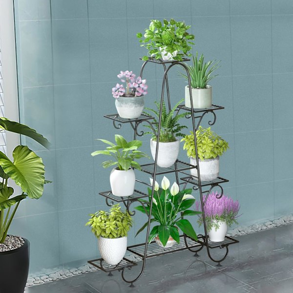 Wisfor Metal Plant Stand, Trädgårdshyllor, 9 växtställ i våningar
