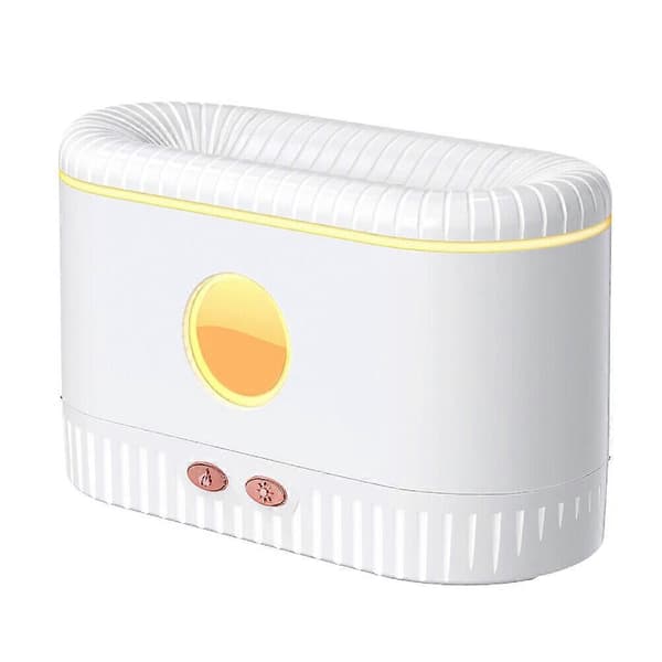 [HT]Flamme-lys luftfukter Aroma Diffuser for soverom white