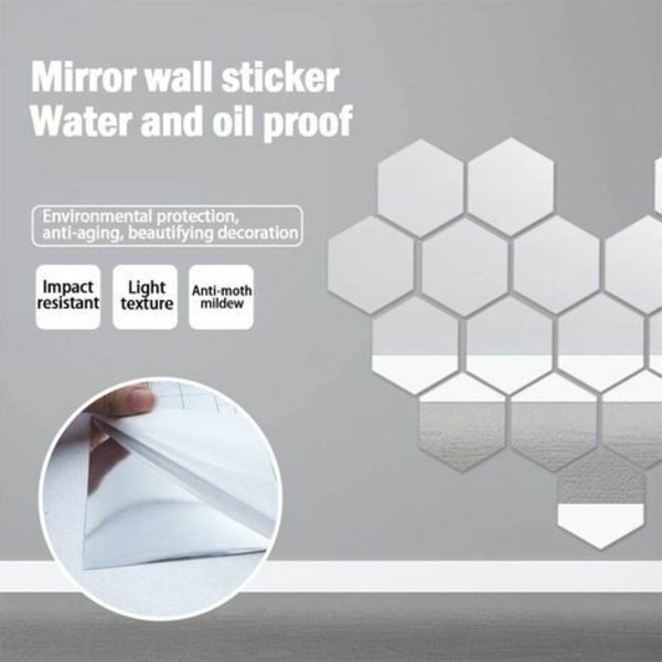 Kartokner Mirror Itsekiinnittyvä Koristeellinen Liima Peili HD Koristeellinen Liima Peilit Peili Seinämaalaukset Koristeellinen mosaiikki
