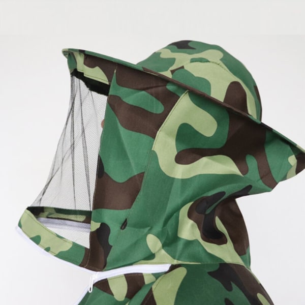 Camouflage omfattande anti-bi kläder skyddskläder för bina biodlingsverktyg för att förhindra bistick