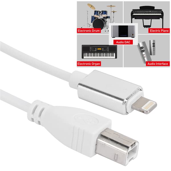Elektronisk Musikinstrument Konverter Kabel B Han Interface OTG Ledning til IOS Tablet PC1M