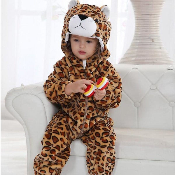 Baby Dinosaur Costume Barn Søt Hoodie Jumpsuit Halloween Jaguar 3-6 Months