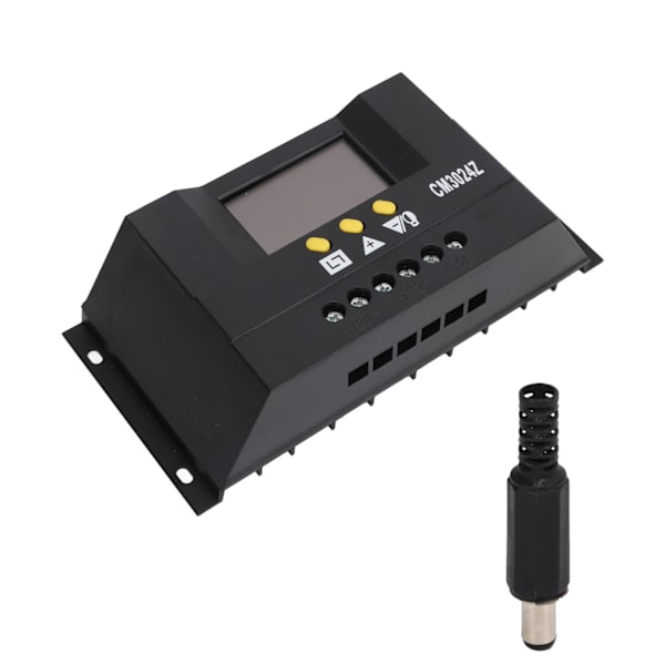 PWM Solar Charge Controller LCD-skjerm Intelligent PWM Solpanel Regulator med termisk sensor