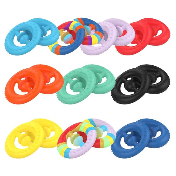 Sugkopp Squeeze Leksak Dekompression Stress Relief Silikon Handgrepp Sensorisk Leksak Röd Lila Färgstark One Size