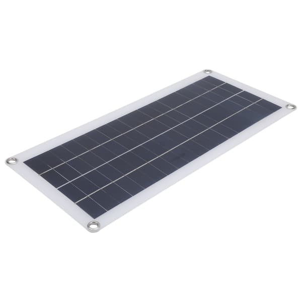 10W Polykrystallinsk Solpanel Dobbelt Udgang Udendørs Camping Nødoplader