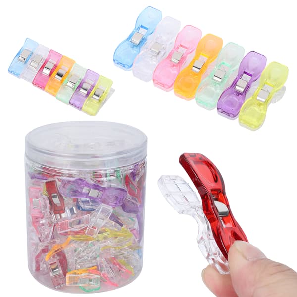 100 stk. farverige plastik quiltclips små søm patchwork sy tilbehør
