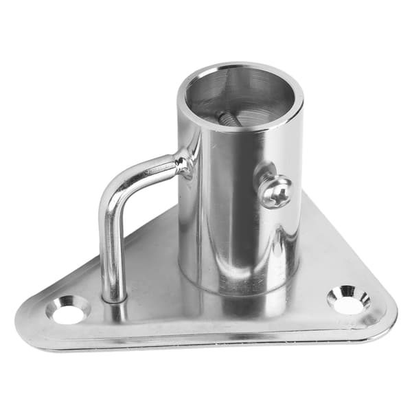 90 Grader 1 Tomme 316 Rustfritt Stål Flaggstangholder Stangsocket Trekantbase Støtte for Skip Yachter