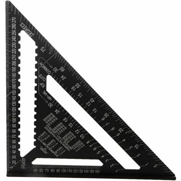 30 cm alumiiniseoksesta set, neliömäinen puusepän kolmio, metrinen ammattimainen puusepän kulmavivain, kolmio
