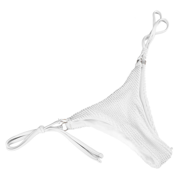 Seksikäs uimapuku White Split Halter Cross -uimapuku Beach Resort Swimmingille (M)