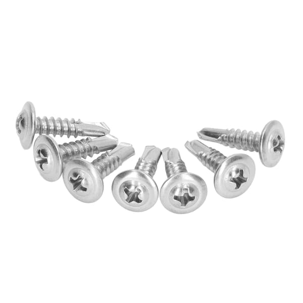 Selvgjengende skruer rustfritt stål Phillips panhode 4,8x19mm 100 stk